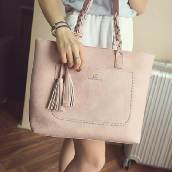 Spring Leather Handbags -Pastel Green 108 - Picture 2 of 3